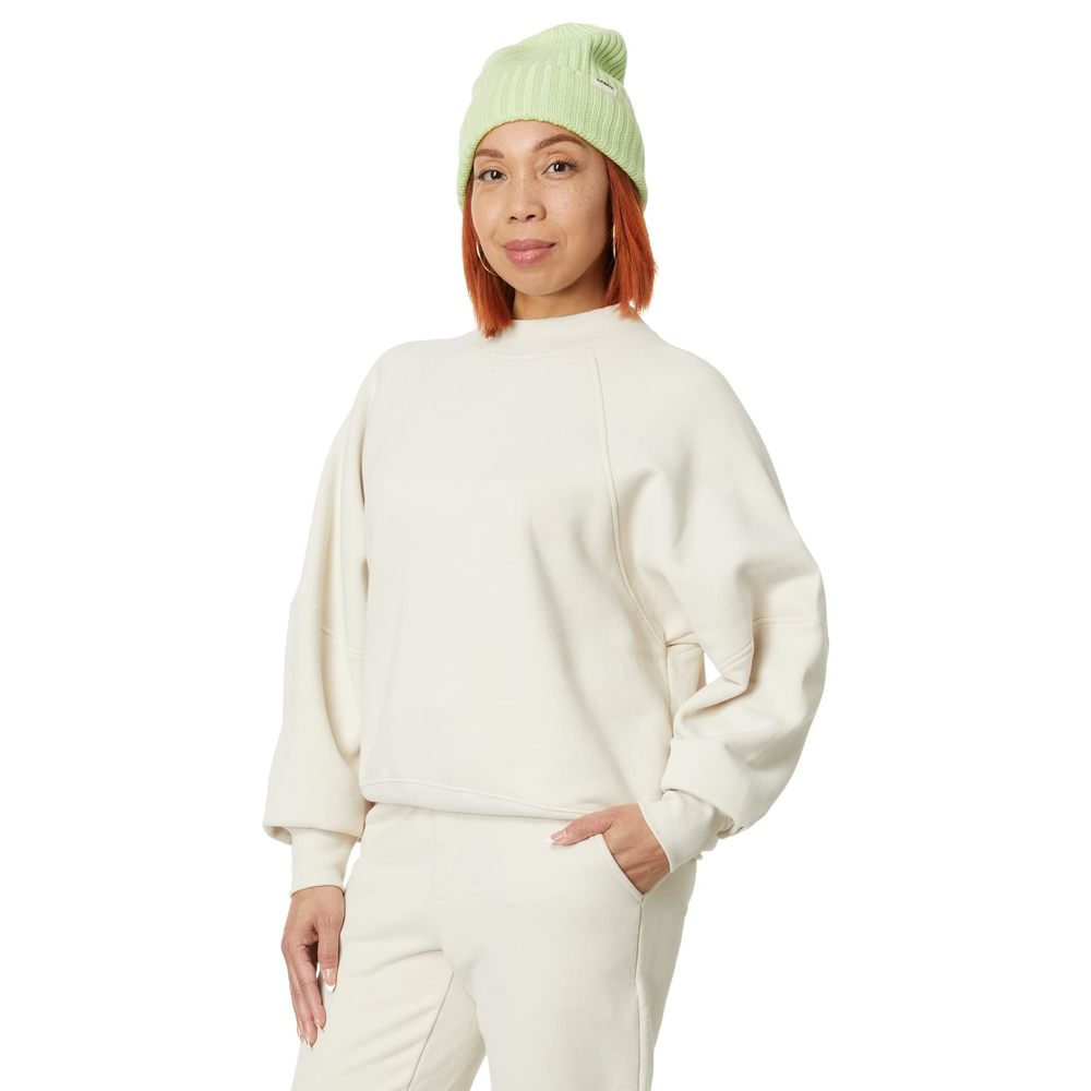 Go-to Womens Crew Tee Cropped Putty LG One Size